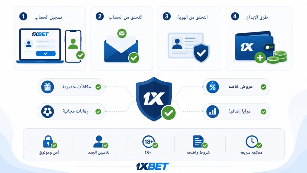 قم بتفعيل حساب 1xBet باستخدام الرمز الترويجي